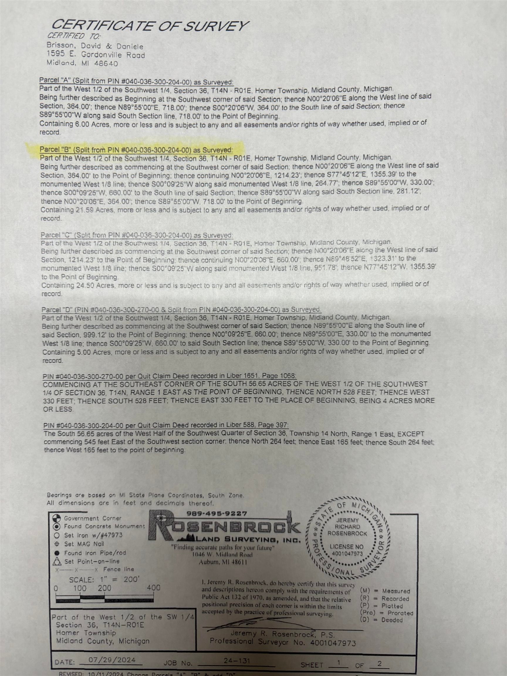 E Gordonville Road, Midland, MI 48640 MLS 50158821